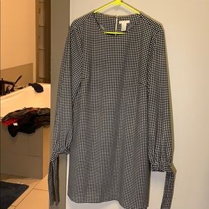 H & M dress, black and white